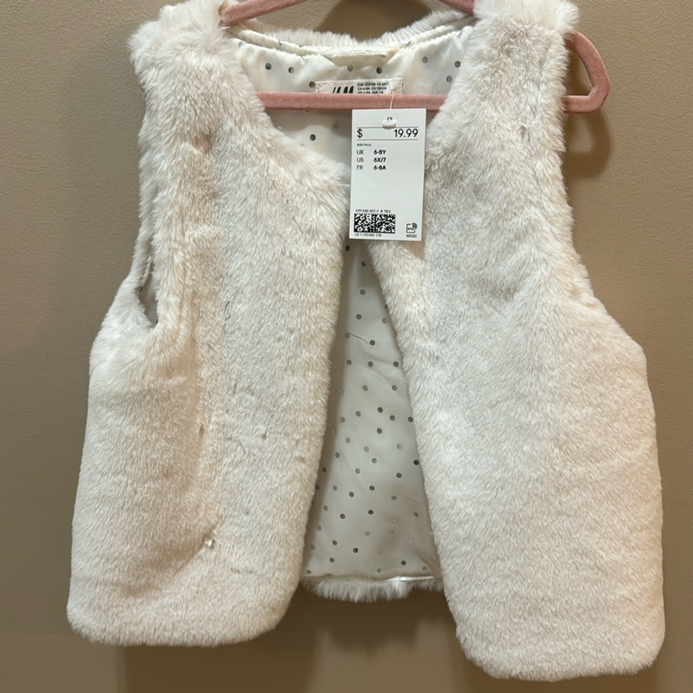 Super soft, faux fur vest.